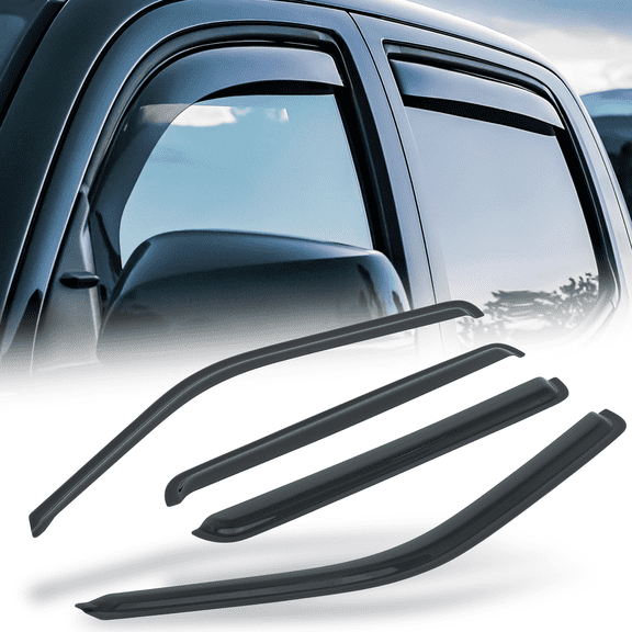 Magshion 4Pcs Smoke Window Visor Shade Vent Wind Rain Deflector Guard for 02-09 GMC Envoy; 04-07 Buick Rainier; 02-04 Oldsmobile Bravada