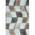 thumbnail image 2 of Rug Branch Eclipse Abstract Checkered Indoor Area Rug, Brown Beige, Abstract - Living Room, Bedroom, Dining Room, and Office, 2 of 6