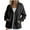 Black, variant on Timegard Womens Sweatshirts Drawstring Zip up Hoodies Jacket Oversized Casual Loose Pullover with Pockets