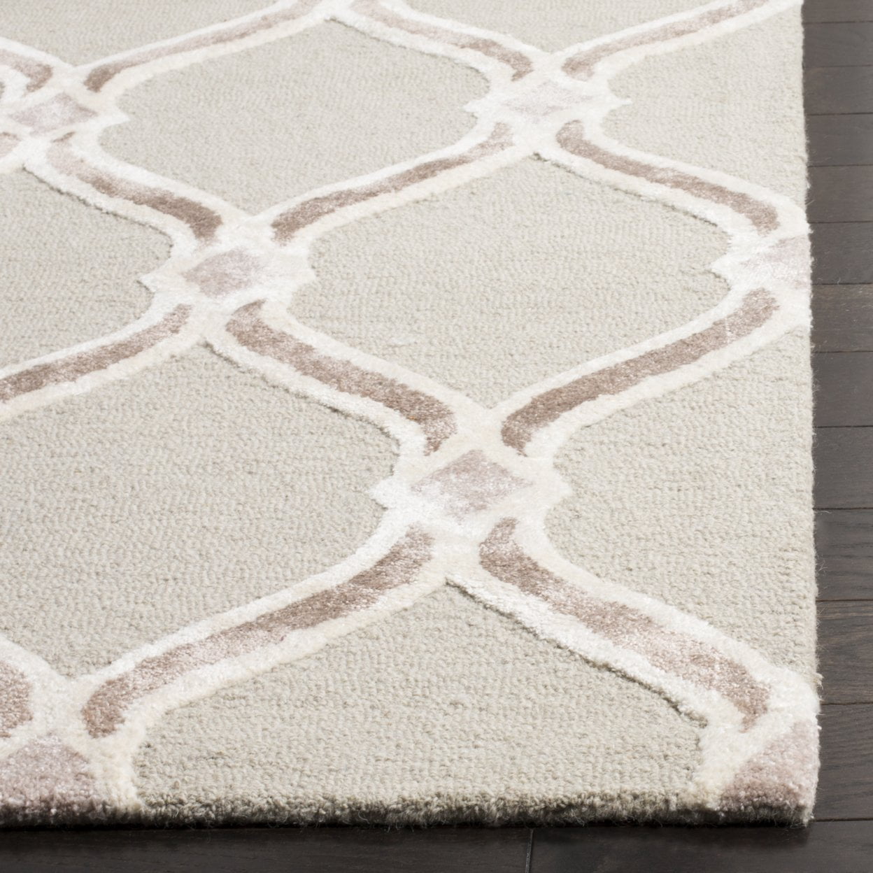 SAFAVIEH Manchester Layne Geometric Area Rug, Taupe/Ivory, 3' x 5'