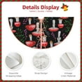 thumbnail image 3 of Sikiie Red Mushrooms Nativity Christmas Tree Skirt, Jesus Christian Winter Holiday Tree Mat Decoration(30-48IN)30", 3 of 6