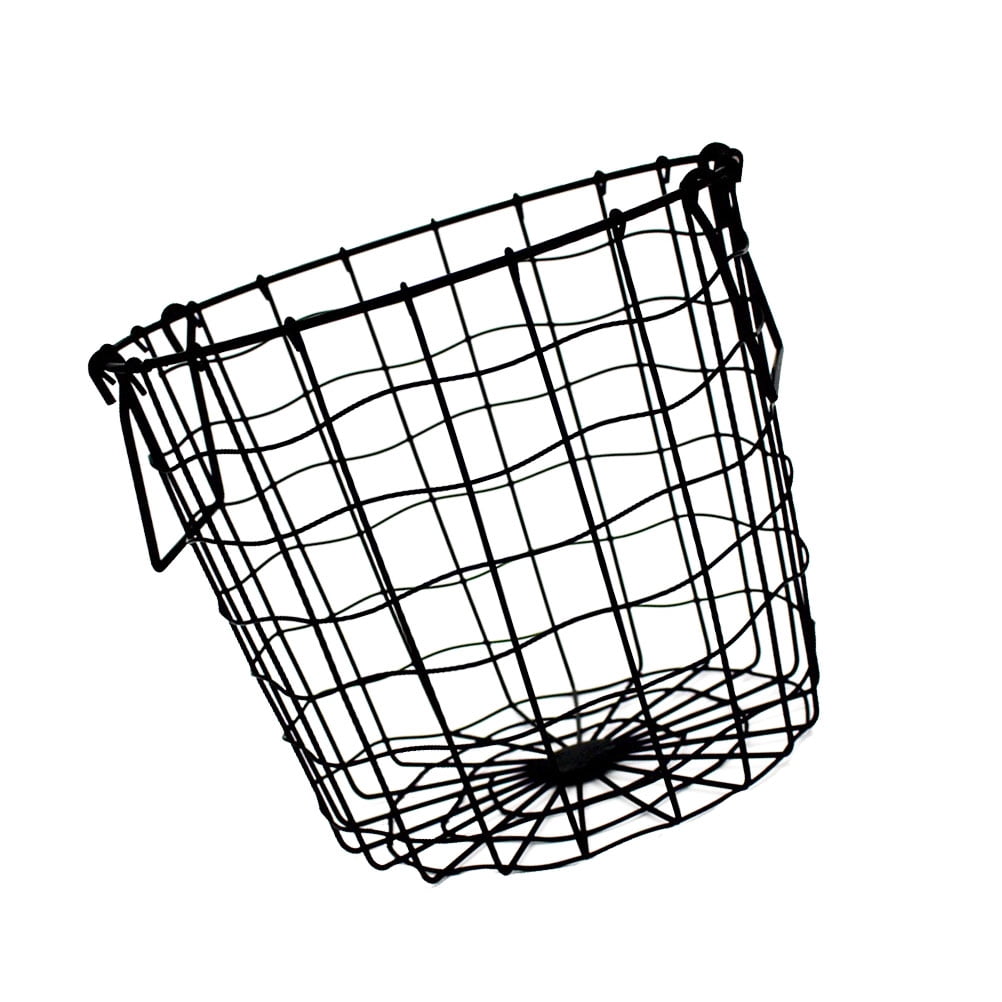 AURARMLET 1Pcs Laundry Hamper for Home Use Wrought Iron Black Design