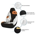 thumbnail image 4 of Uemuo Halloween Ghosts And Pumpkins Pattern Car Seat Covers for Front Seats Waterproof Seat Covers for Cars, Universal Auto Front Seats Protector Fits for Car-2 PCS, 4 of 6