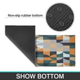 thumbnail image 7 of 2 Piece Orange Green Geometric` Rug Kitchen Rug Set, Decor Kitchen Rugs, Absorbent Non-Slip Washable Floor Mats, Home Indoor Runner Rugs 17"x47"+17"x30", 7 of 7