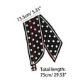 thumbnail image 2 of INSPIRE CHIC Bufanda Fina para Mujeres, Pañuelos de Twill, Pañuelo de Cuello Doble Cara Negro, 2 of 4