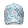 thumbnail image 2 of Starfish & Coral Unisex Baseball Cap - Structured 6-Panel Sun Hat with Adjustable Snapback Closure, 2 of 7