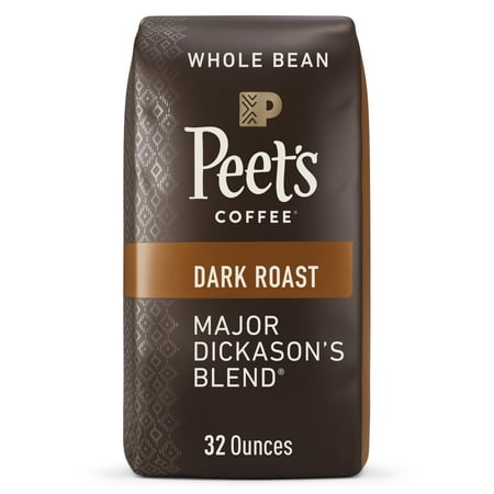 Peet s Coffee Major Dickason s Blend  Dark Roast Whole Bean Coffee  32 oz Bag