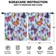 thumbnail image 2 of Blackout Kids Curtains,Colorful Flower Butterfly Pattern Childrens Insulated Curtains Set Of 2,Bedroom Essentials,Toddler Room Decor 52"x63", 2 of 5