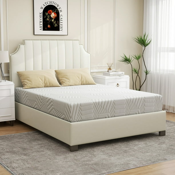 Queen Mattress 12 inch Memory Foam Mattress in a Box Made in USA Walmart Business Supplies