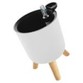 thumbnail image 2 of MOVTOTOP 1Set Self Watering Planter with Water Level Indicator in White for Indoor Decor Modern Minimalist Style, 2 of 8