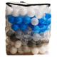 thumbnail image 1 of Bolsa con 100 pelotas de colores mixtos de niño | Pelotas aptas para bebés | Pelotas Libres de Plomo ALABIO TOYS bolsa de pelotas para niño/ azul, gris, blanco y transparente/ estimulacion temprana, 1 of 5