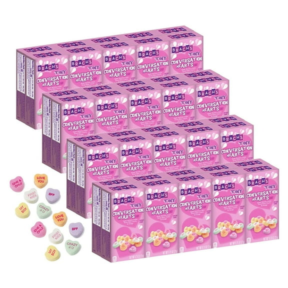 Brach's TINY CONVERSATION HEARTS Candy - 6 Flavors - 40 individual boxes