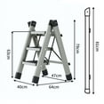 thumbnail image 2 of Folding Step Ladder,Step Ladder Folding 3 Household Ladder Folding Ladder Breakthrough Technology, 2 of 5