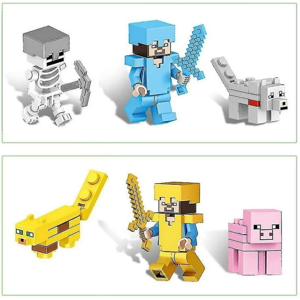 Enfants Garçons Fille Minecraft Blocs de construction assemblés