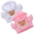 thumbnail image 2 of 2 piezas de lujosa ropa de oso mini muñeca muñeca ropa pellinte oso con capucha relleno animal relleno vestir ropa, 2 of 6