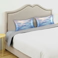 thumbnail image 5 of Haosy Satin Pillowcase for Hair and Skin Standard Cooling Silk Pillow Case with Envelope Closure Dolphin in Glowy Sea 20"x30", 5 of 9