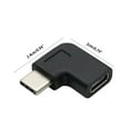 thumbnail image 3 of Type C Male to Female Converter Adapter 90 Degree L Shape USB 3.1 2Pcs, 3 of 8