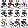 thumbnail image 2 of Tirantes de seda de lujo para hombres adultos, cuero, Metal, 6 Clips, tirantes, pajarita para fiesta de boda para hombres y tirantes elásticos Vintage para hombres Bd-304011 kaili Sencillez, 2 of 5