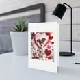 thumbnail image 5 of DistinctInk Greeting Card / Note Card - Valentine's Day Rat Terrier Puppy - PACK of 10, 5 of 7