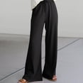 thumbnail image 5 of FNFYFH Clearance Ladies Plus Size Linen Pants Solid Color, 5 of 5