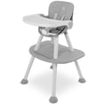 thumbnail image 1 of Silla Periquera de Bebe para Comer 2 en 1 Convertible en Silla y Mesa de Estructura Firme con Broches de Seguridad y Patas Antideslizantes Gris, 1 of 1