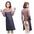 thumbnail image 5 of Denim Apron Cooking Kitchen Restaurant Cafe Bib Dress Adjustable Strap Blue Us, 5 of 6
