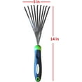 thumbnail image 2 of Garden Guru Stainless Steel Hand Rake Soil Tiller With Ergonomic Handle, Great for Gardening, Cultivating, Loosening Soil & Spreading Mulch (4 Pack), 2 of 6