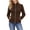 Brown jacket, variant on Womens Faux Suede Jackets Slim Fitted Casual Cropped Zipper Biker Moto Jacket Fall Coats