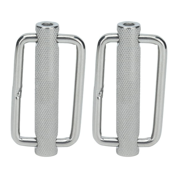 Adjustable Slide Buckle, Non Slip Multifunctional Knurled Belt Buckles 2Pcs  For Marine Straps For Webbing Belts