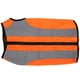 thumbnail image 2 of Ropa de seguridad nocturna para mascotas, chaqueta brillante, chaleco reflectante ligero con cremallera para perros, naranja fluorescente XL, 2 of 13