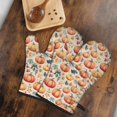 thumbnail image 5 of Cute Oven Mitts,Fall Pumpkins and Leaves Pattern Oven Mitt 2-Pack Set,Kitchen Gloves for Oven,Heat Resistant Oven Mitts 7.7"x12", 5 of 7