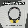 thumbnail image 2 of MELIVO Bike Lock,16.54" Scooter Locks Anti Theft,Cable Bicycle Lock Bike Locks,Yellow, 2 of 7