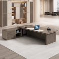 thumbnail image 3 of Executive Supplies Office Desk Writing Reception Standing Organizers Computer Desks L Shaped Luxury Mesa Escritorio Furniture My Lux Decor Round, 3 of 27