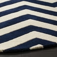 thumbnail image 4 of SAFAVIEH Chatham Jake Geometric Wool Area Rug, Dark Blue/Ivory, 9' x 9' Round, 4 of 6