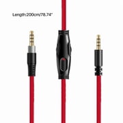 Audio Cable for HyperX Cloud Alpha / Mix / Alpha S Gaming Headset Replacement Cable with Inline Mute and Volume Control