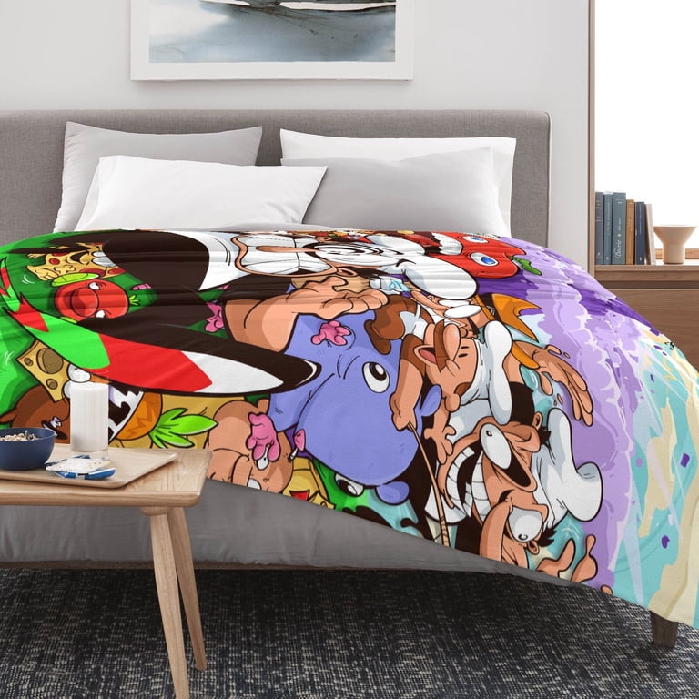 Pizza Tower Blanket Soft Bed Sofa Throw Comfortable Birthday Gift