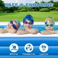 thumbnail image 3 of Large Inflatable Pool with Pump, 130" x 72" x 22" Oversized Thickened Blow Up Pools for Adults and Kids, Large Family Swimming Pool for Backyard, Outdoor, and Summer Water Party, 3 of 7