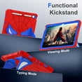 thumbnail image 5 of for iPad A16 2025/iPad 10.9 (10th generation) 2022 Case with Bulit-in Kickstand, Screen Protector & Stylus Pen, Soft Silicone & Hard PC 2in1 Hybrid Rugged Spider Armor Protective Cover Kids Man, 5 of 8