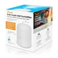 thumbnail image 4 of Compact 3-in-1 Cool Mist Humidifier, 0.5 Gallon Portable Room Humidifier with Sleep Support Night Light, Essential Oil Aroma Tray, Small Bedroom & Nursery Moisture Control, 4 of 10