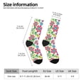 thumbnail image 2 of Balery Vector Mexican Otomi Style Bright Calcetas Largas con Estampado para Hombre y Mujer – Suaves y Transpirables, Talla Única (US 5-11), 2 of 6