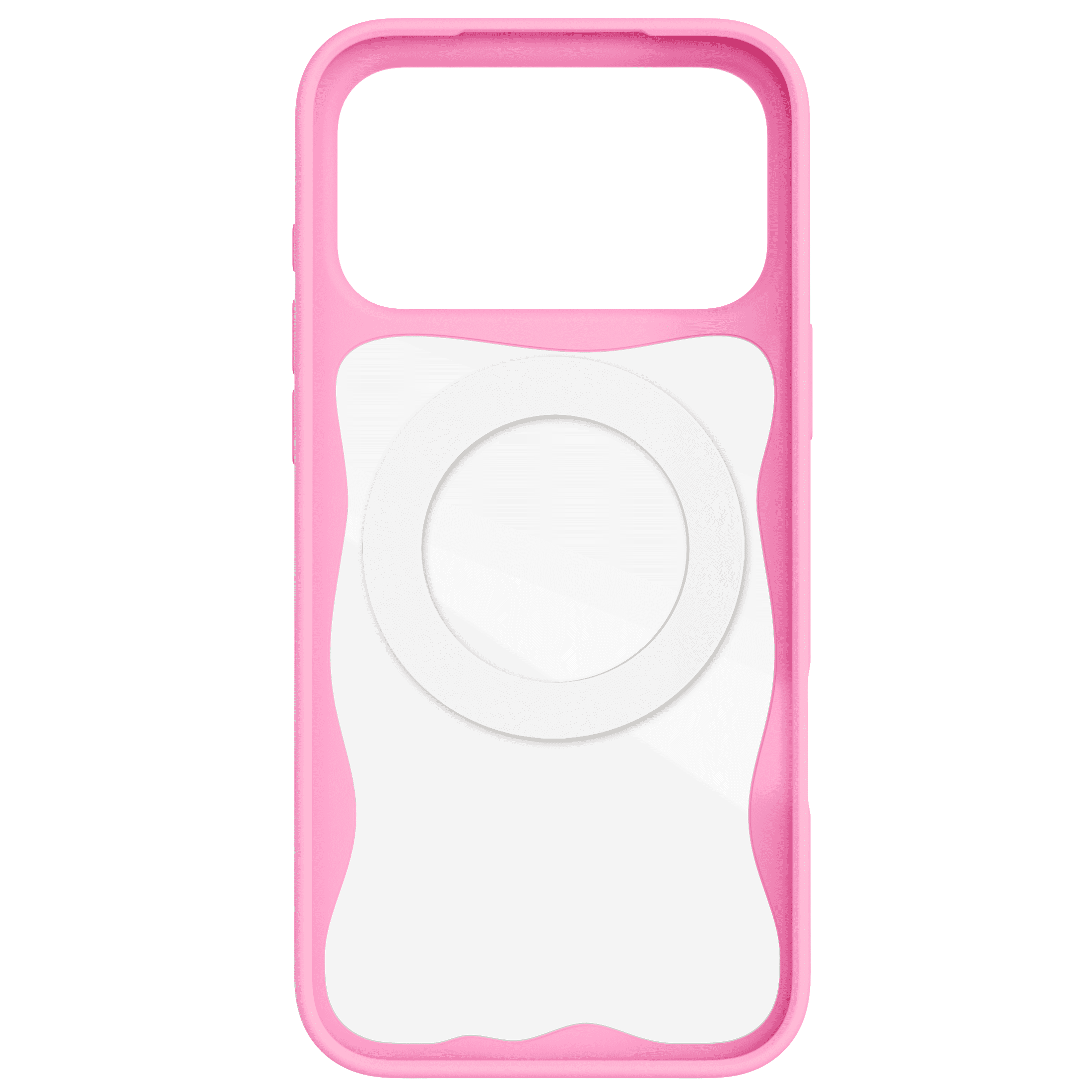 onn iPhone 17 Pro Max MagSafe Compatible Case with 360 Ring Kickstand, Pink