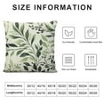 thumbnail image 5 of COMIO  Olive Leaf Pillow Covers, Square Plush Decorative White and Green Throw Pillows Covers, Modern Outdoor Pillow Covers for Home, Sofa, Western Couch, Living Room, 5 of 5
