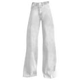 thumbnail image 4 of Jxximdong Jeans for Women Women Summer Wide Leg Dark Wash 90s Jean Vintage Pant Y2K Streetwear Denim Pant White S Denim Pants, 4 of 4