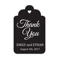 thumbnail image 1 of 100 PCS Custom Made Hang Tags Personalized Wedding Favor Thank You Gift Tags, 1 of 1