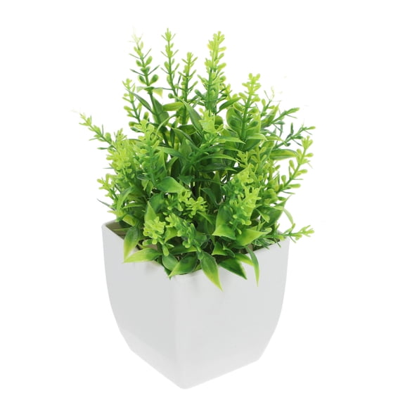 HOOWIFFY Multi-Color Artificial Potted Plant Simulation Decorative Fake Plant for Desktop and Home Office Use