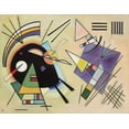 thumbnail image 2 of Kandinsky, Wassily 14x12 White Modern Wood Framed Museum Art Print Titled - Black and Violet, 1923, 2 of 4
