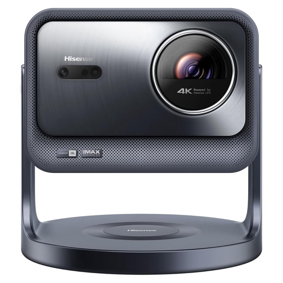 Restored Hisense C2 Pro, Triple Laser Smart Portable Projector, 4K UHD, 2,600 Lumens, 65” – 300”, Dolby Vision, IMAX Enhanced, Sound by JBL, VIDAA OS, Netflix Included, Optical Zoom, Black