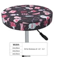 thumbnail image 4 of KLL Breast Cancer Awareness1 Round Bar Chair Cushion Cover 13 inch ,Bar Stool Protector with Elastic, Soft Washable, 4 of 6