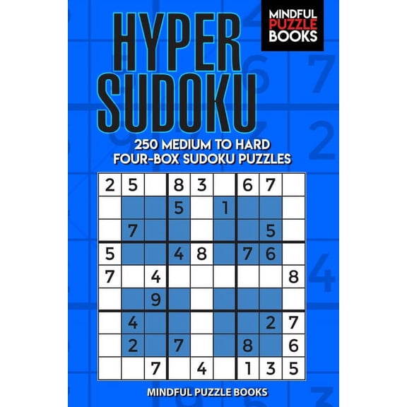 Windoku Hyper Sudoku: 250 Medium to Hard Four-Box Sudoku Puzzles, Book 15, (Paperback)