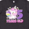 thumbnail image 4 of Inktastic 5 years old with Cute Unicorn Birthday Youth T-Shirt, 4 of 5